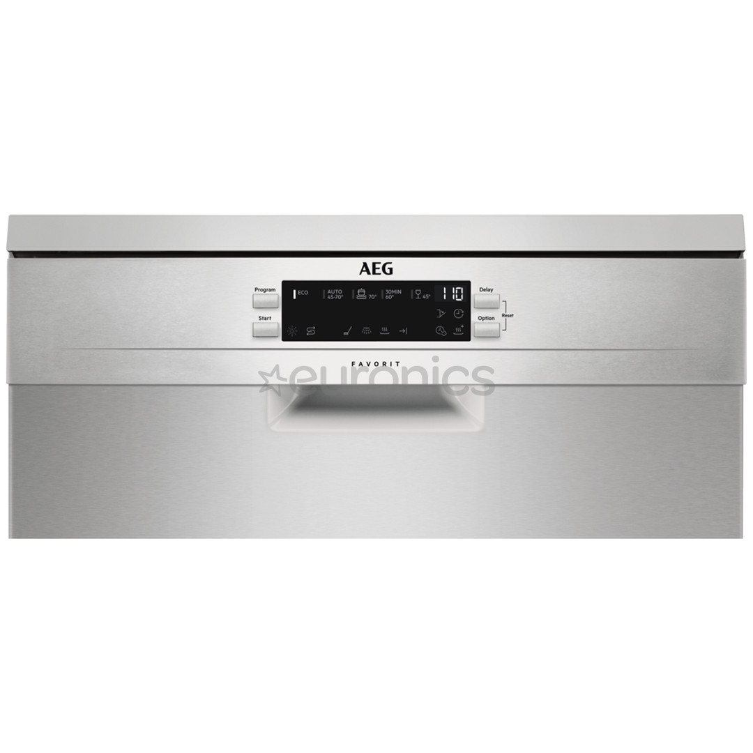 AEG, 14 place settings, inox - Freestanding Dishwasher
