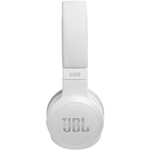 JBL Live 400, белый - Накладные беспроводные наушники