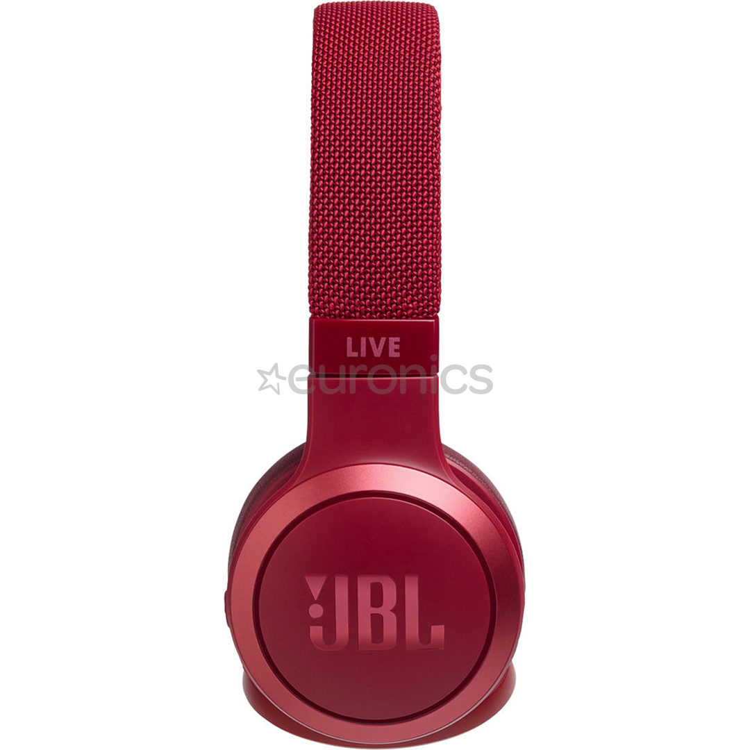 JBL Live 400, punane - Kõrvapealsed juhtmevabad kõrvaklapid