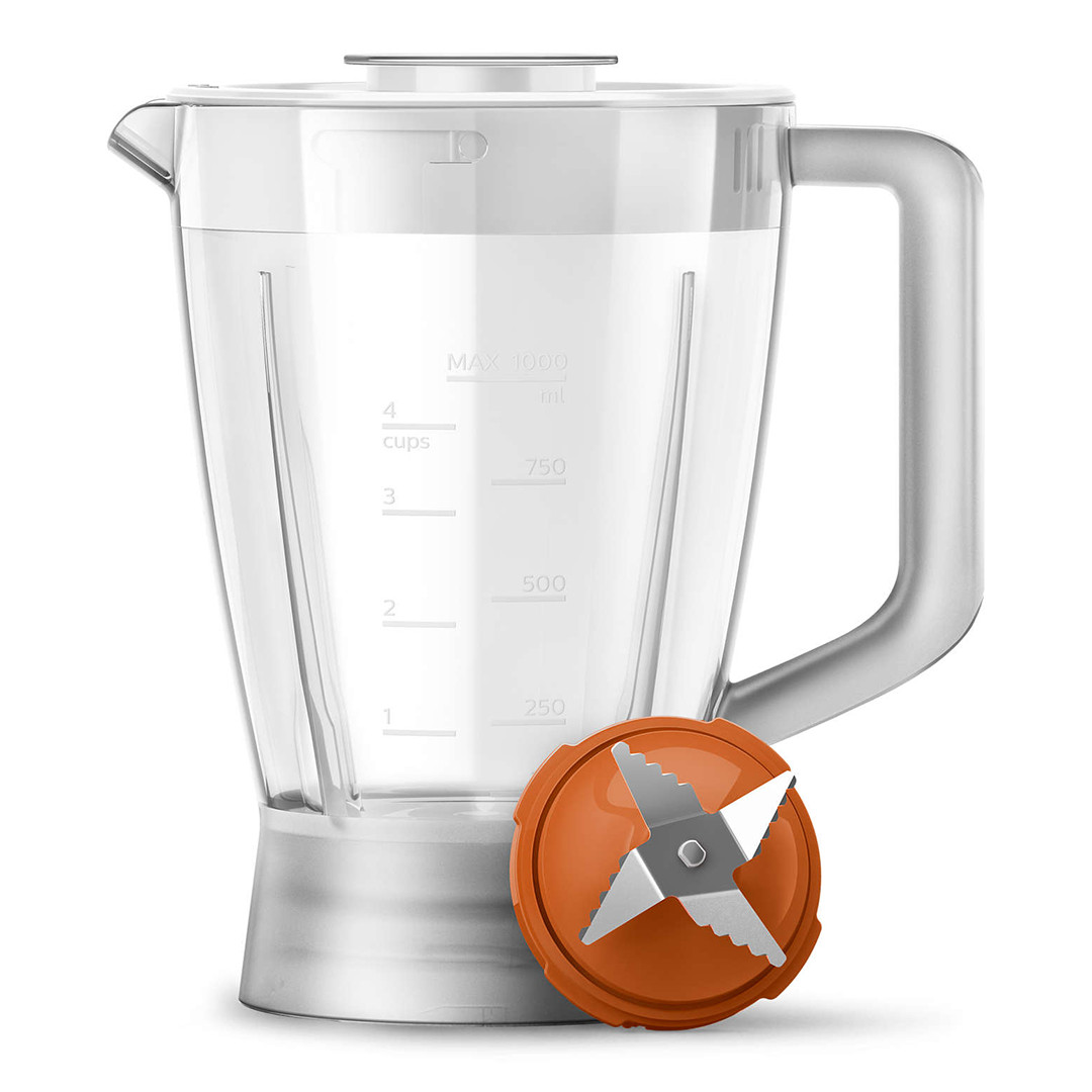 Philips Daily Collection, 1,5 л/1 л, 700 Вт, белый - Кухонный комбайн