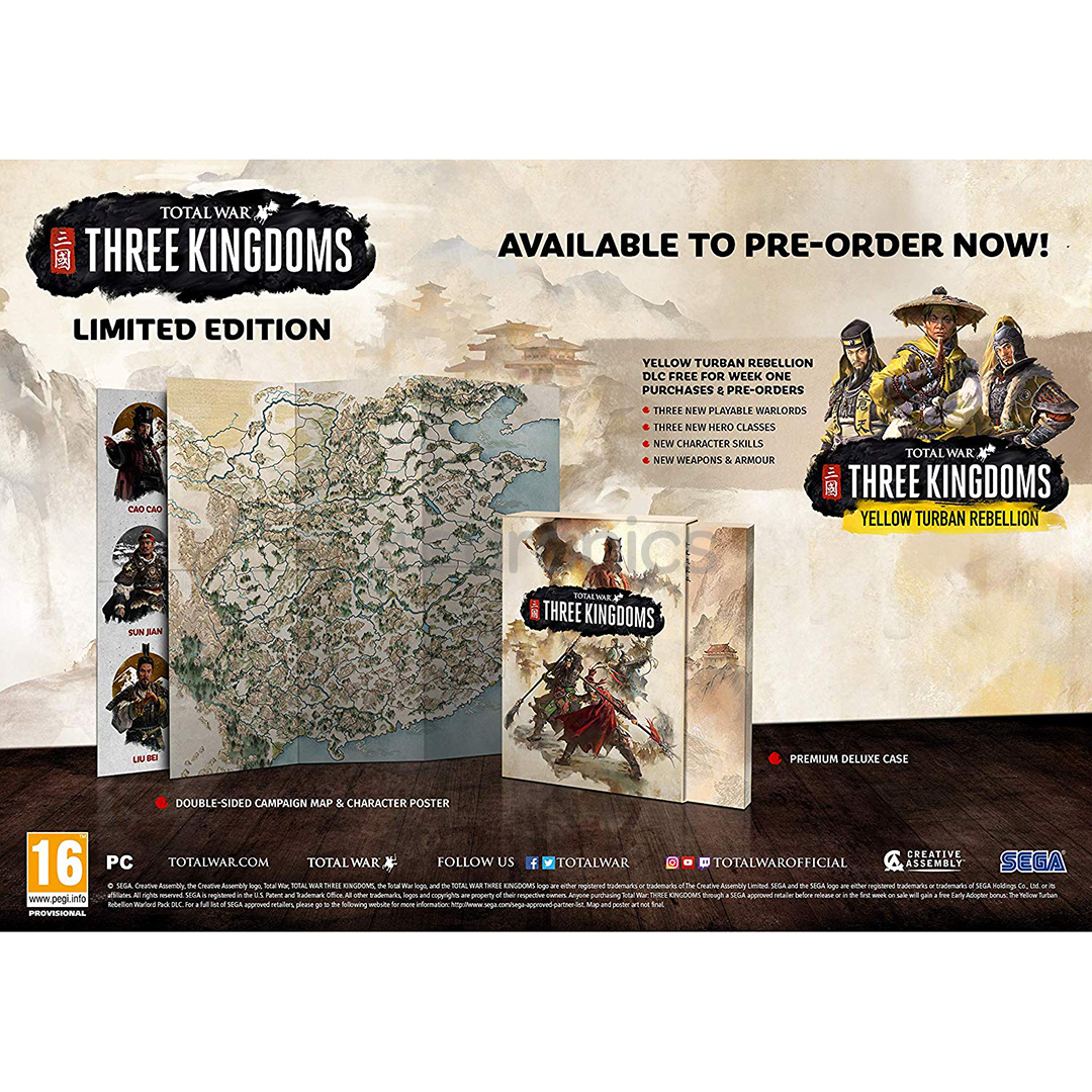 Arvutimäng Total War: Three Kingdoms Limited Edition