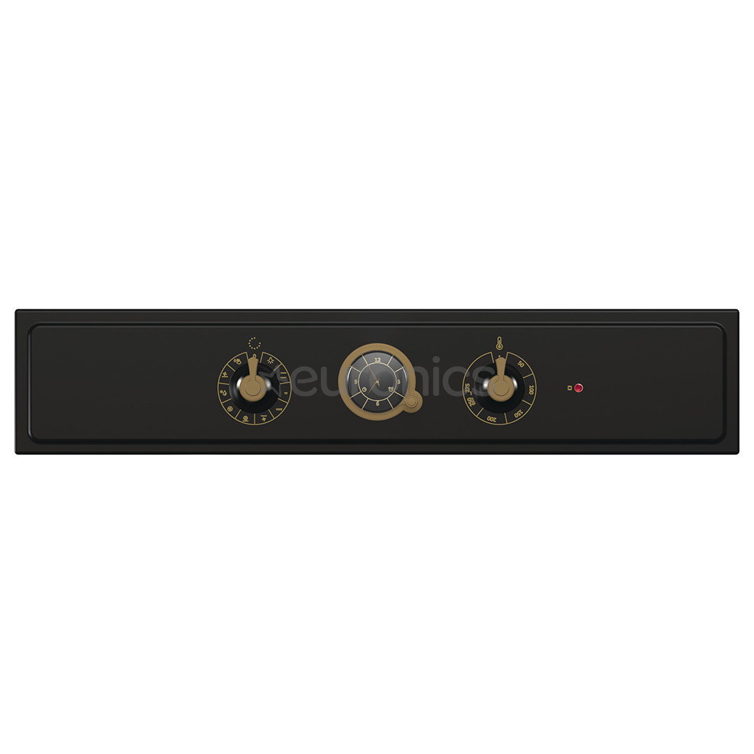 Gorenje, 71 L, black/gold - Built-in oven