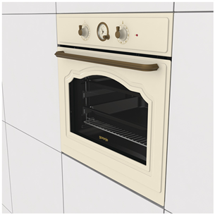 Gorenje, 71 L, beige - Built-in oven