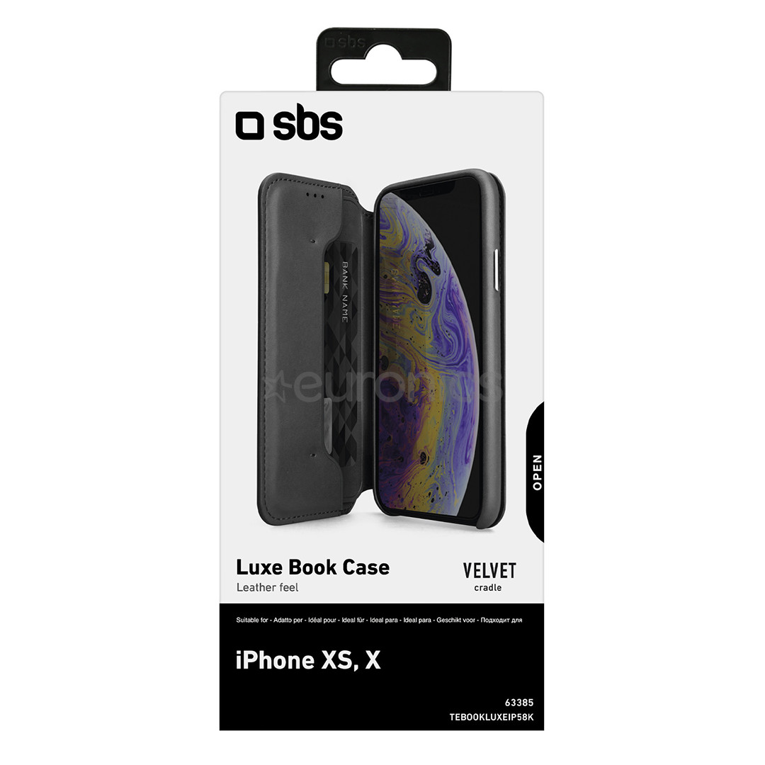 iPhone X / XS leather cover SBS