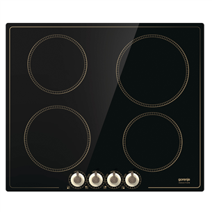 Gorenje, width 60 cm, frameless, black - Built-in Induction Hob