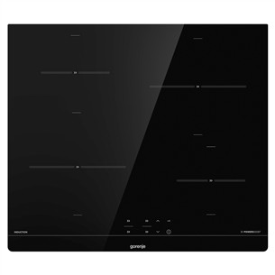Gorenje, width 59.5 cm, frameless, black - Built-in Induction Hob