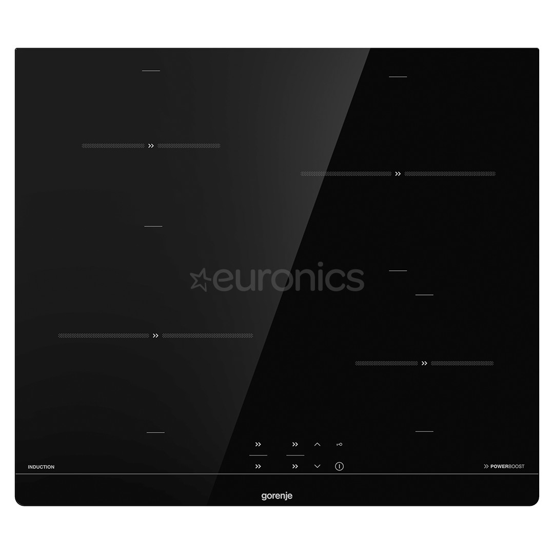 Gorenje, width 59.5 cm, frameless, black - Built-in Induction Hob