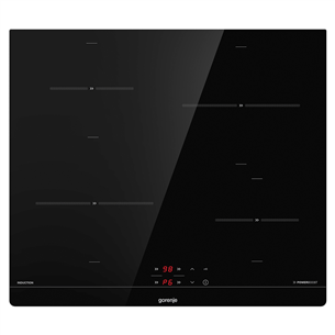 Gorenje, width 59.5 cm, frameless, black - Built-in Induction Hob