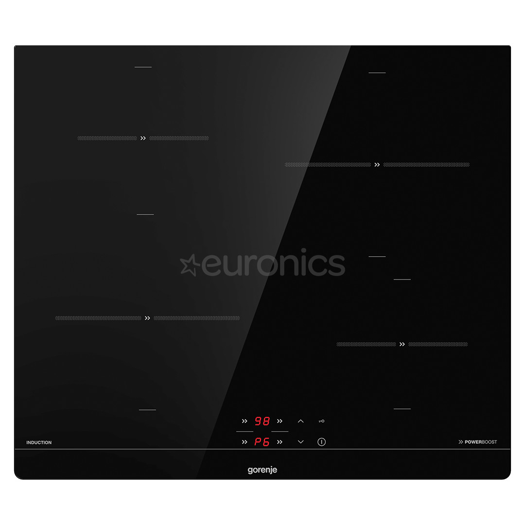 Gorenje, width 59.5 cm, frameless, black - Built-in Induction Hob