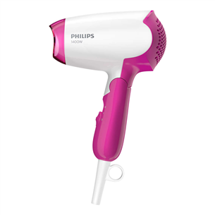 Philips DryCare Essential, 1400 W, white/pink - Hair dryer