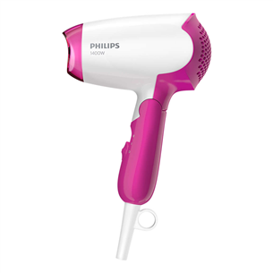 Philips DryCare Essential, 1400 Вт, белый/розовый - Фен