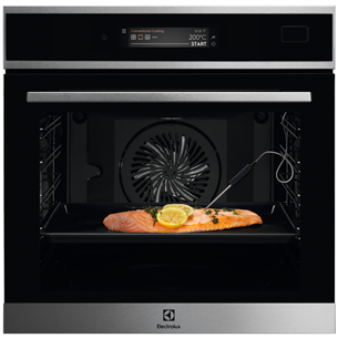 Electrolux SteamBoost 800, 70 L, roostevaba teras - Integreeritav auruahi