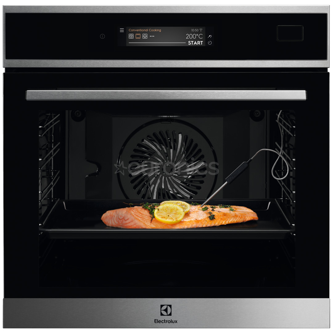 Electrolux SteamBoost 800, 70 L, roostevaba teras - Integreeritav auruahi