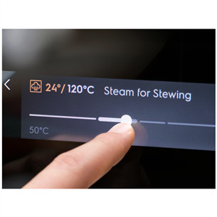 Electrolux SteamBoost 800, 70 L, roostevaba teras - Integreeritav auruahi