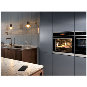 Electrolux SteamBoost 800, 70 L, roostevaba teras - Integreeritav auruahi