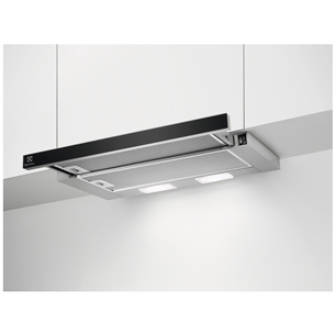 Electrolux, 370 m³/h, black/inox - Built-in cooker hood