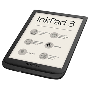 PocketBook InkPad 3, 7,8", 8 GB, must - E-luger