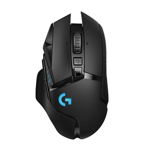 Logitech G502 LightSpeed, must - Juhtmevaba optiline hiir