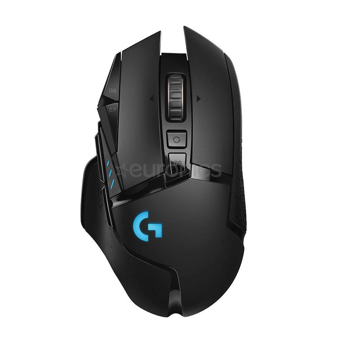 Logitech G502 LightSpeed, must - Juhtmevaba optiline hiir