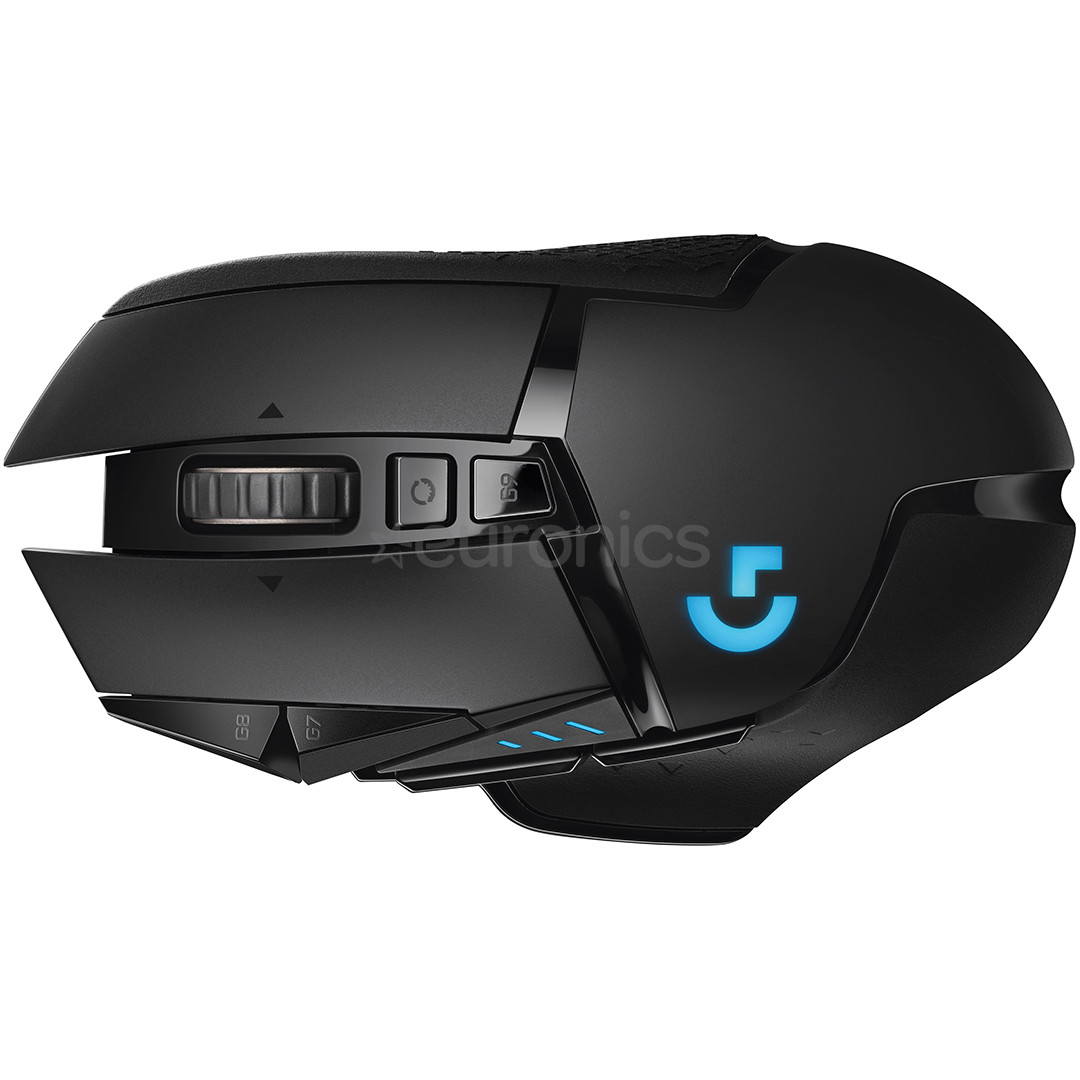 Logitech G502 LightSpeed, must - Juhtmevaba optiline hiir