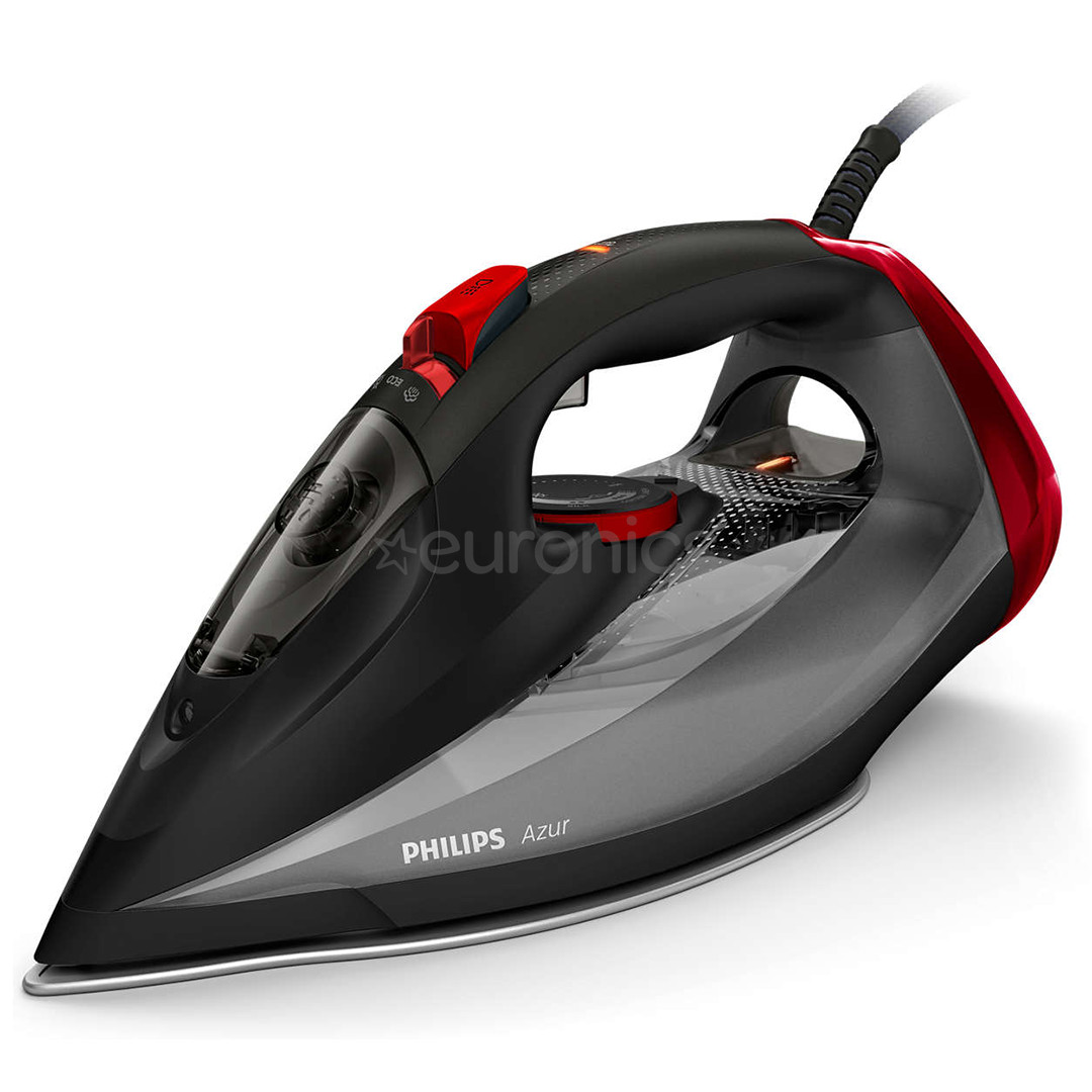 Philips Azur, 2600 Вт, черный/красный -  Паровой утюг
