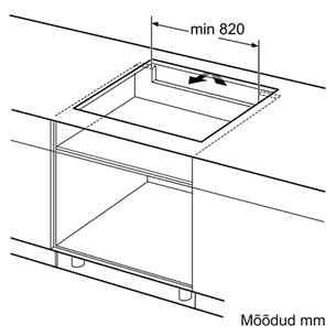 Bosch, laius 91,6 cm, terasraamiga, must - Integreeritav induktsioonpliidiplaat