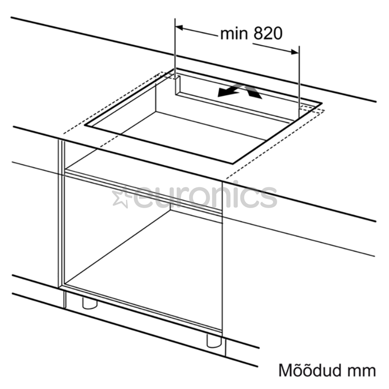 Bosch, laius 91,6 cm, terasraamiga, must - Integreeritav induktsioonpliidiplaat