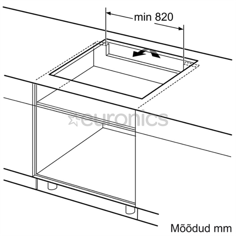 Bosch, laius 91,6 cm, terasraamiga, must - Integreeritav induktsioonpliidiplaat