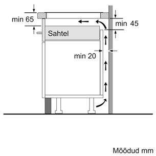 Bosch seeria 6, laius 30,6 cm, terasraamiga, must - Integreeritav induktsioonpliidiplaat