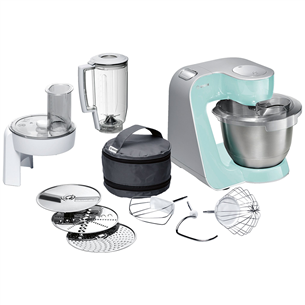 Bosch MUM5 CreationLine, 3.9 L/1.25 L, 1000 W, grey/green- Food processor MUM58020