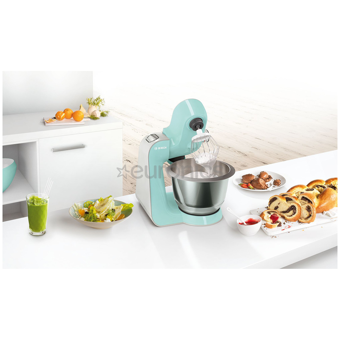Bosch MUM5 CreationLine, 3,9 л/1,25 л, 1000 Вт, серый/зеленый - Кухонный комбайн