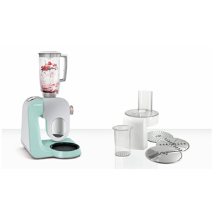 Bosch MUM5 CreationLine, 3.9 L/1.25 L, 1000 W, grey/green- Food processor