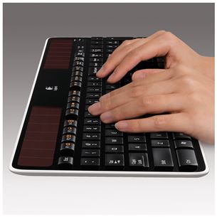 Logitech K750, SWE, must - Juhtmevaba klaviatuur