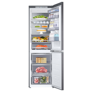 Samsung, 346 L, height 193 cm, grey - Refrigerator