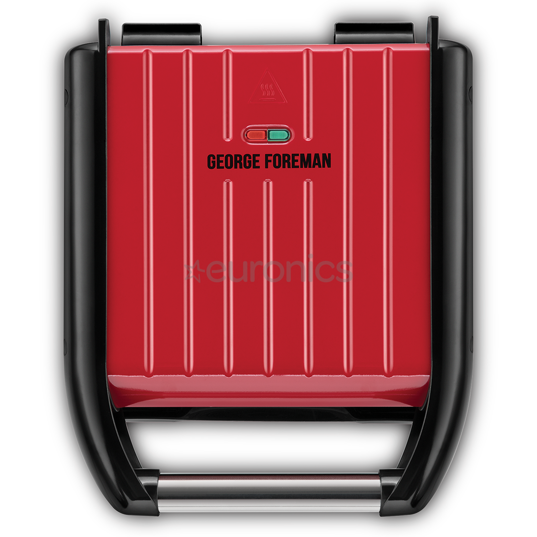 George Foreman Steel Grill, 1200 W, красный - Электрический гриль