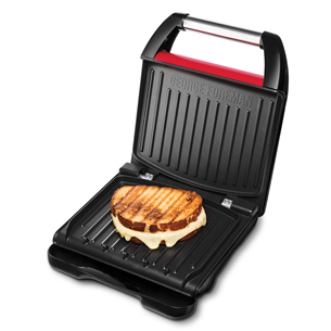 George Foreman Steel Grill, 1200 W, красный - Электрический гриль