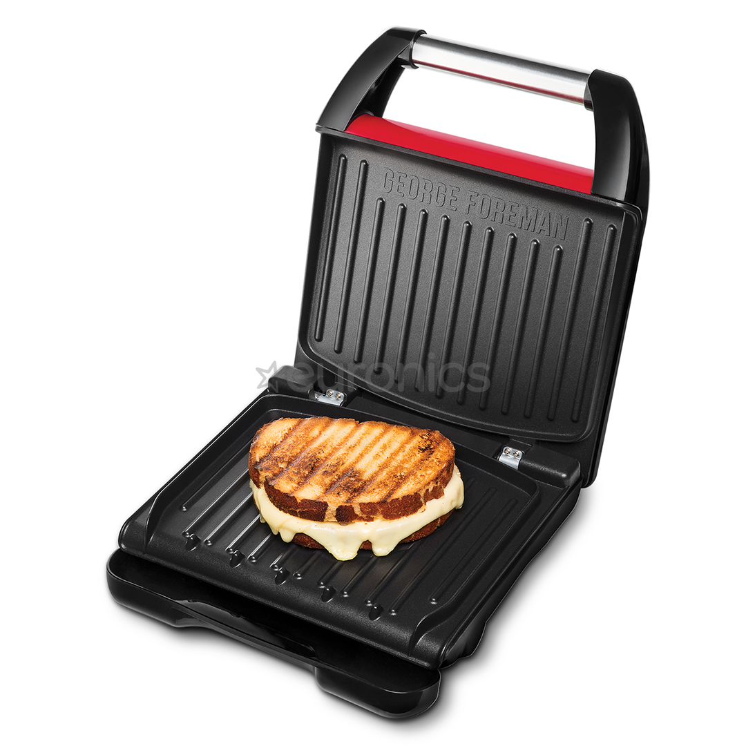 George Foreman Steel Grill, 1200 W, красный - Электрический гриль