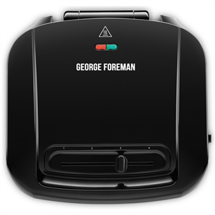 George Foreman Entertaining, 1500 W, black - Grill with removable plates