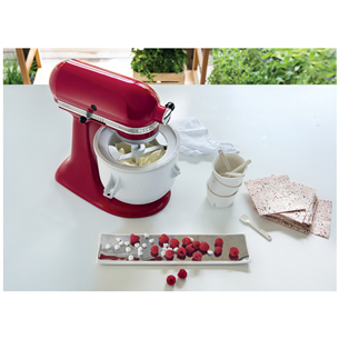 KitchenAid Artisan 4,83 л, 300 Вт, красный - Комплект: миксер  + чаша для приготовления мороженого