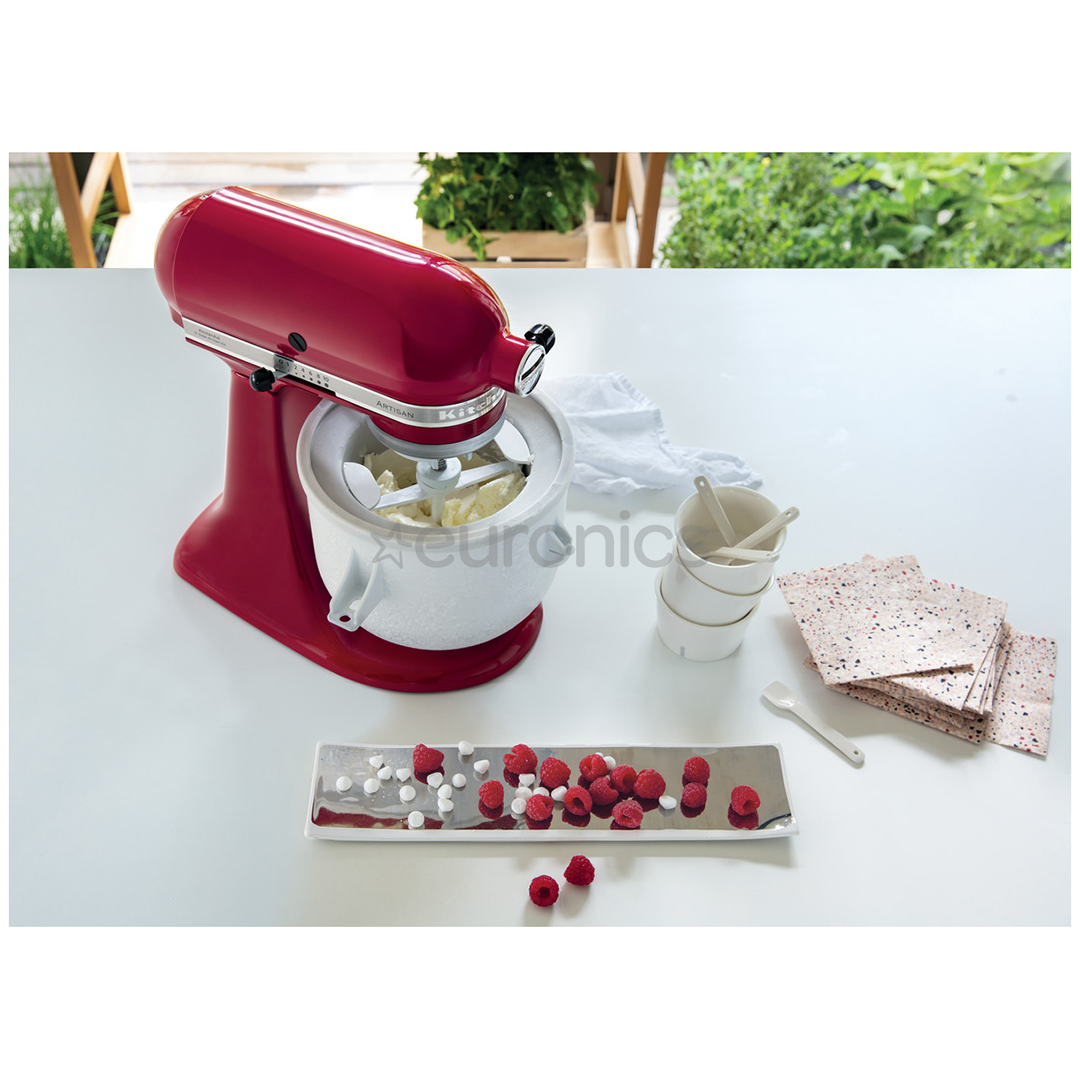 KitchenAid Artisan 4,83 л, 300 Вт, красный - Комплект: миксер  + чаша для приготовления мороженого