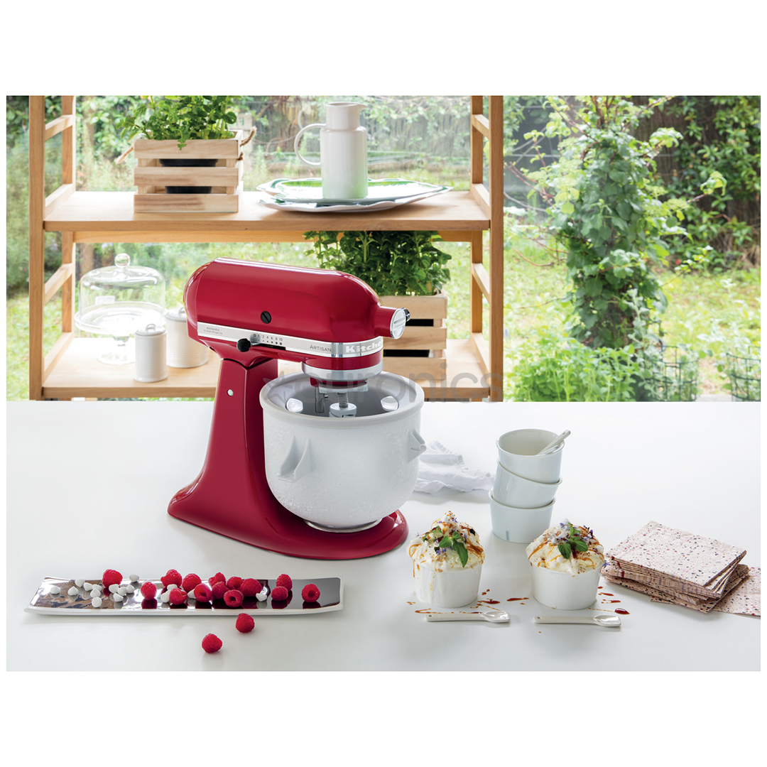 KitchenAid Artisan 4,83 л, 300 Вт, красный - Комплект: миксер  + чаша для приготовления мороженого