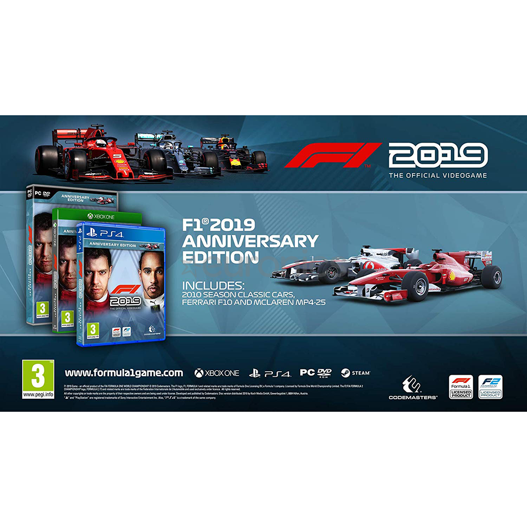 PC game F1 2019 Anniversary Edition