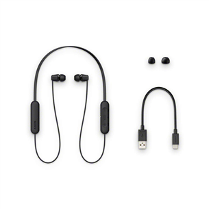 Sony WI-C200, black - In-ear Wireless Headphones