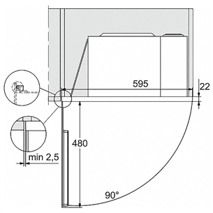 Miele, 17 L, 800 W, must - Integreeritav mikrolaineahi