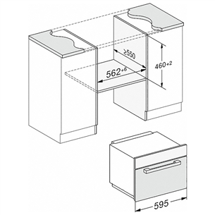 Miele, 46 L, 900 W, must/roostevaba teras - Integreeritav mikrolaineahi