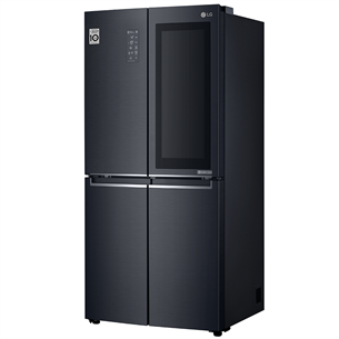 LG Instaview™, 530 L, black - SBS Refrigerator