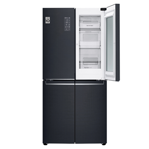 LG Instaview™, 530 L, black - SBS Refrigerator