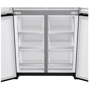 LG Instaview™, 530 л, черный - SBS-холодильник