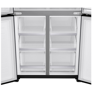 LG Instaview™, 530 L, black - SBS Refrigerator