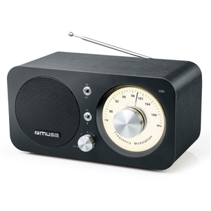 Muse M-095BT, FM, Bluetooth, USB, NFC, must - Retro raadio M-095BT